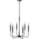Savanne 6 Light 24.1 inch Matte Black Chandelier Ceiling Light